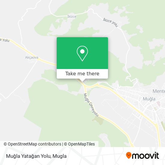 Muğla Yatağan Yolu map