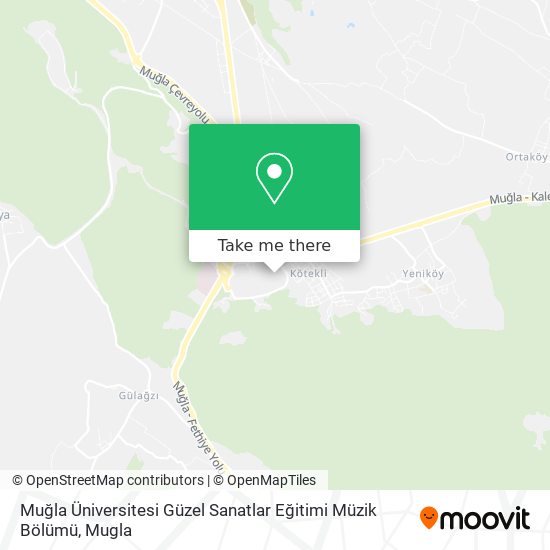 Muğla Üniversitesi Güzel Sanatlar Eğitimi Müzik Bölümü map
