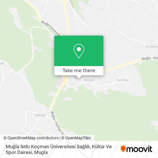 Muğla Sıtkı Koçman Üniversitesi Sağlık, Kültür Ve Spor Dairesi map