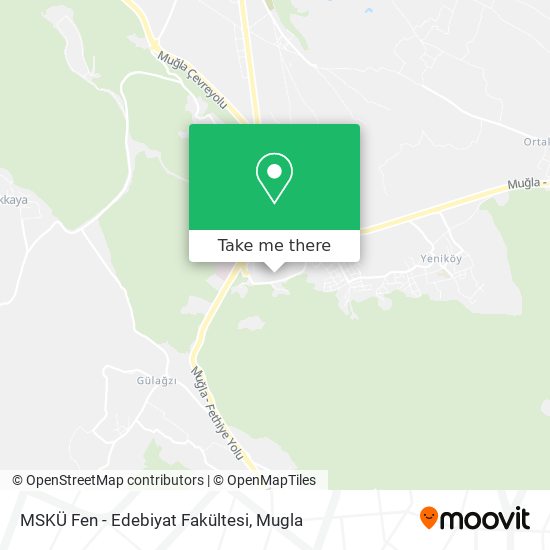 MSKÜ Fen - Edebiyat Fakültesi map
