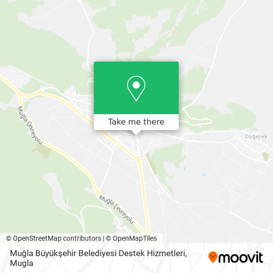 Muğla Büyükşehir Belediyesi Destek Hizmetleri map