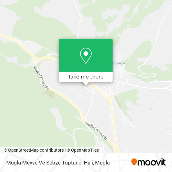 Muğla Meyve Ve Sebze Toptancı Hâli map