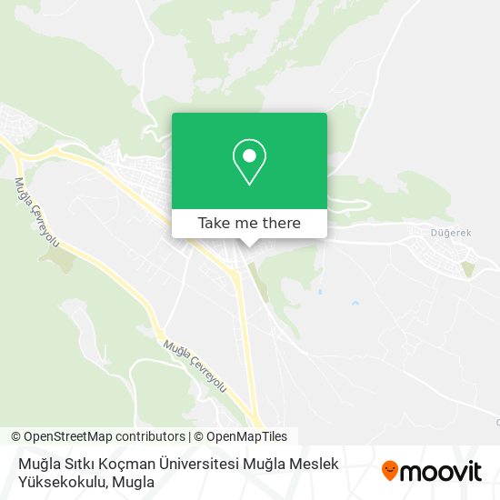 Muğla Sıtkı Koçman Üniversitesi Muğla Meslek Yüksekokulu map
