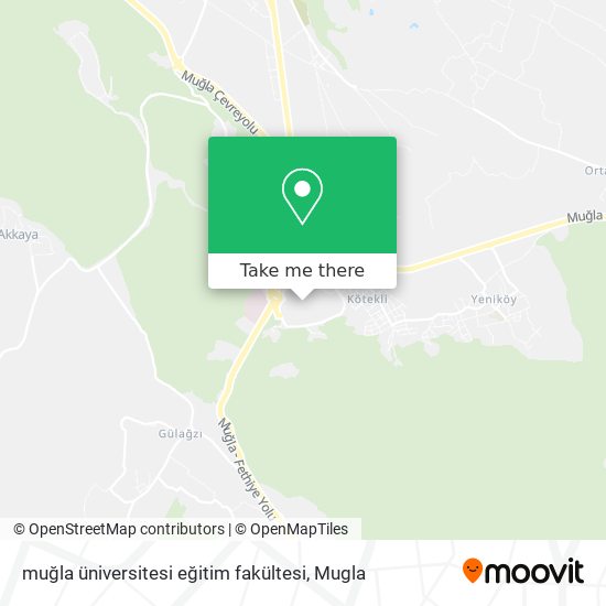 muğla üniversitesi eğitim fakültesi map