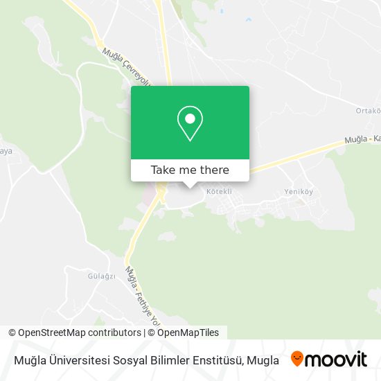 Muğla Üniversitesi Sosyal Bilimler Enstitüsü map