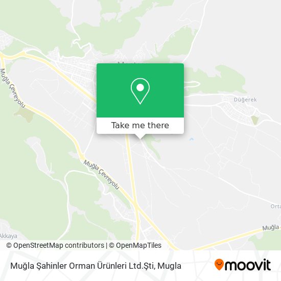 Muğla Şahinler Orman Ürünleri Ltd.Şti map