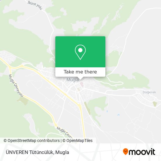 ÜNVEREN Tütüncülük map