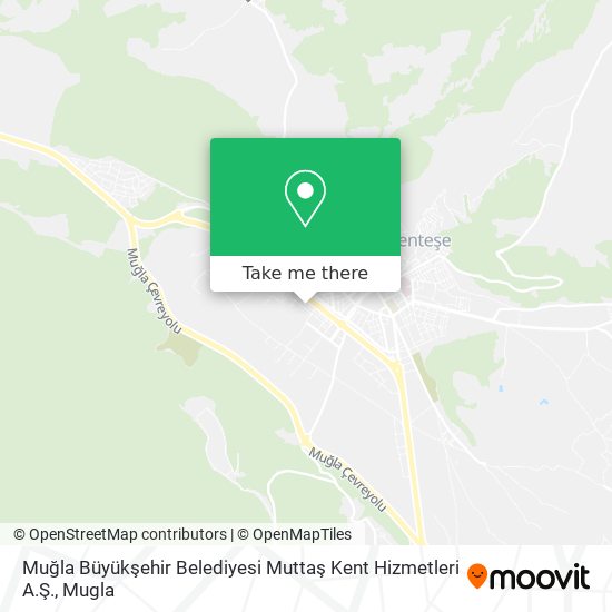 Muğla Büyükşehir Belediyesi Muttaş Kent Hizmetleri A.Ş. map