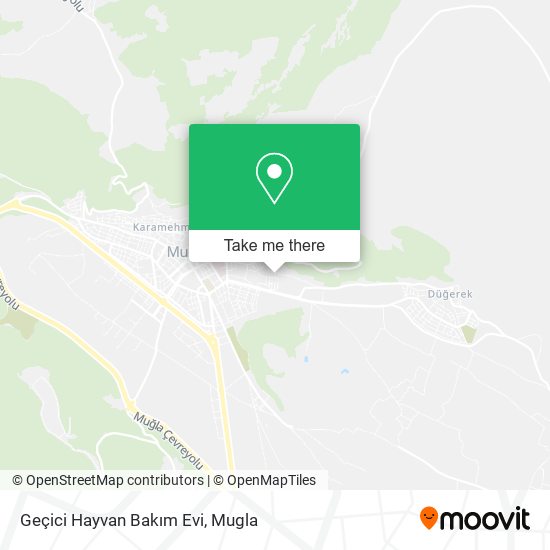 Geçici Hayvan Bakım Evi map