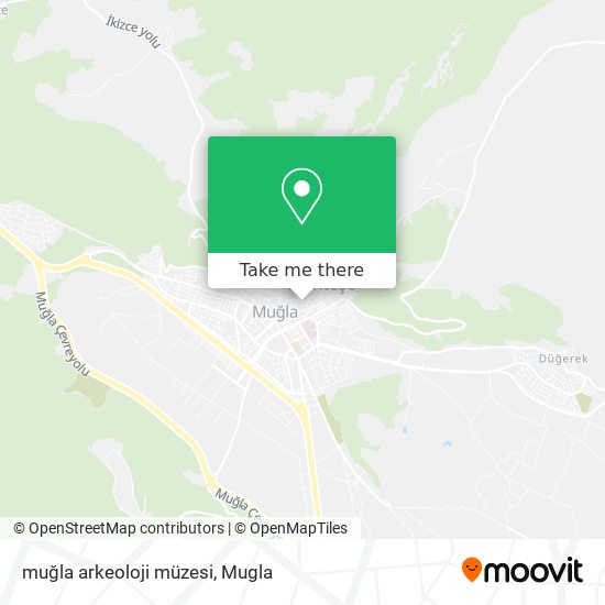 muğla arkeoloji müzesi map