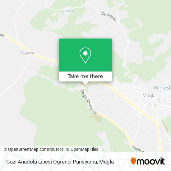 Gazi Anadolu Lisesi Ogrenci Pansiyonu map