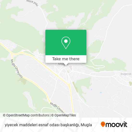 yiyecek maddeleri esnaf odası başkanlığı map