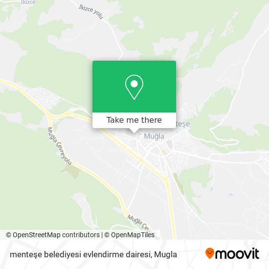 menteşe belediyesi evlendirme dairesi map