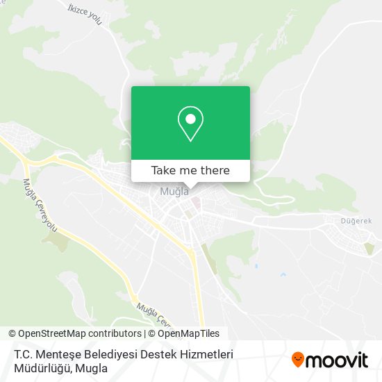T.C. Menteşe Belediyesi Destek Hizmetleri Müdürlüğü map