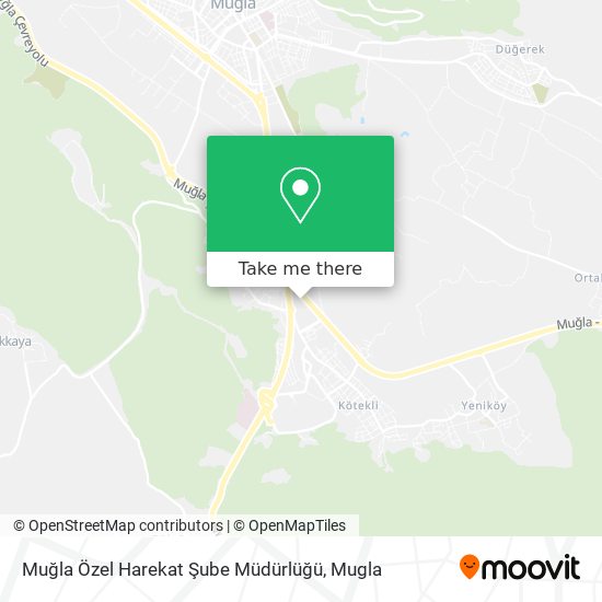 Muğla Özel Harekat Şube Müdürlüğü map