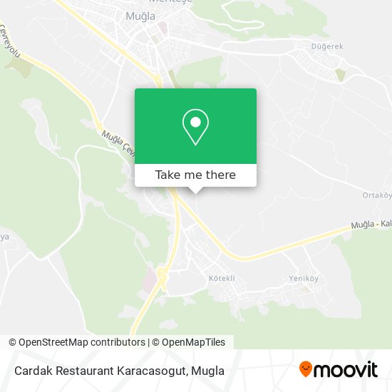 Cardak Restaurant Karacasogut map