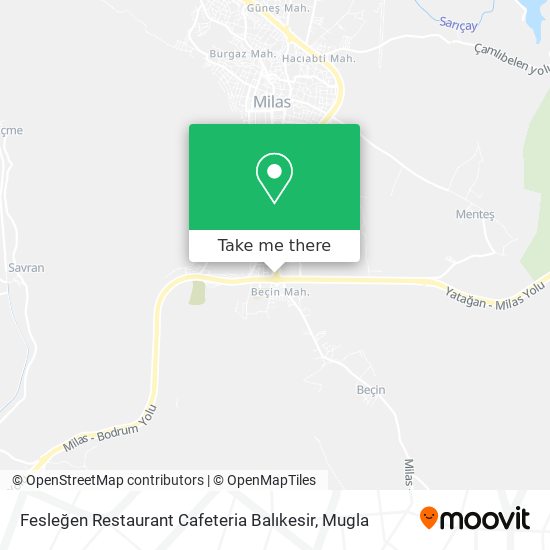 Fesleğen Restaurant Cafeteria Balıkesir map