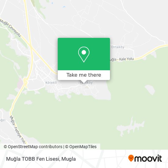 Muğla TOBB Fen Lisesi map