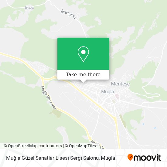 Muğla Güzel Sanatlar Lisesi Sergi Salonu map