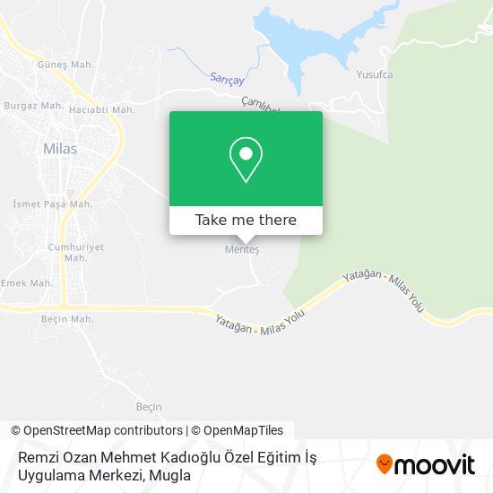 Remzi Ozan Mehmet Kadıoğlu Özel Eğitim İş Uygulama Merkezi map
