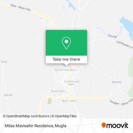Milas Mavisehir Residence map