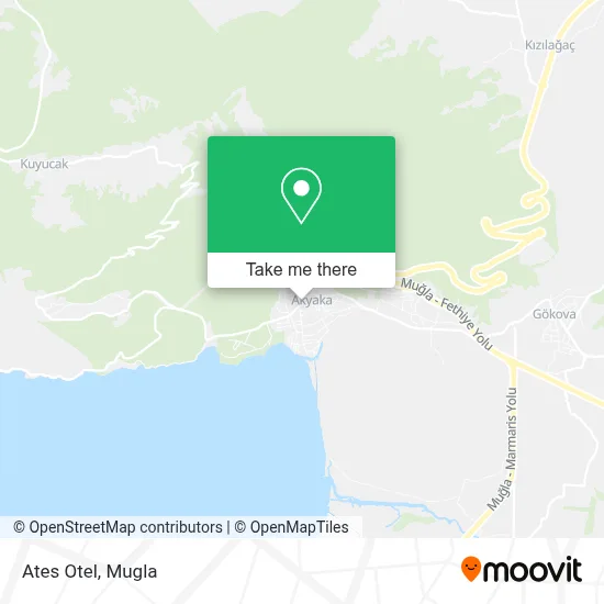 Ates Otel map