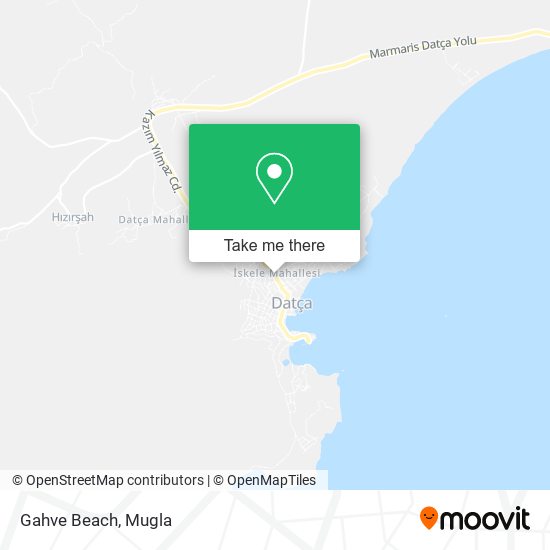 Gahve Beach map