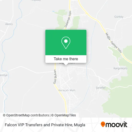 Falcon VIP Transfers and Private Hire map