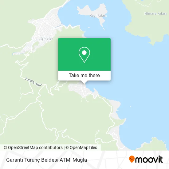 Garanti Turunç Beldesi ATM map