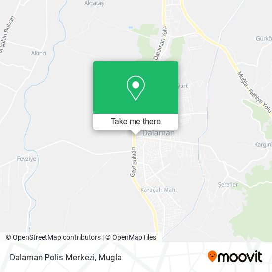 Dalaman Polis Merkezi map