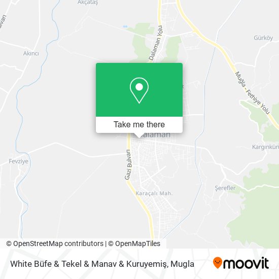 White Büfe & Tekel & Manav & Kuruyemiş map