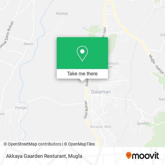 Akkaya Gaarden Resturant map