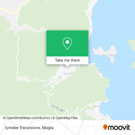 İçmeler Excursions map