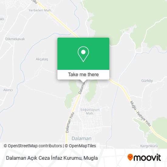 Dalaman Açık Ceza İnfaz Kurumu map
