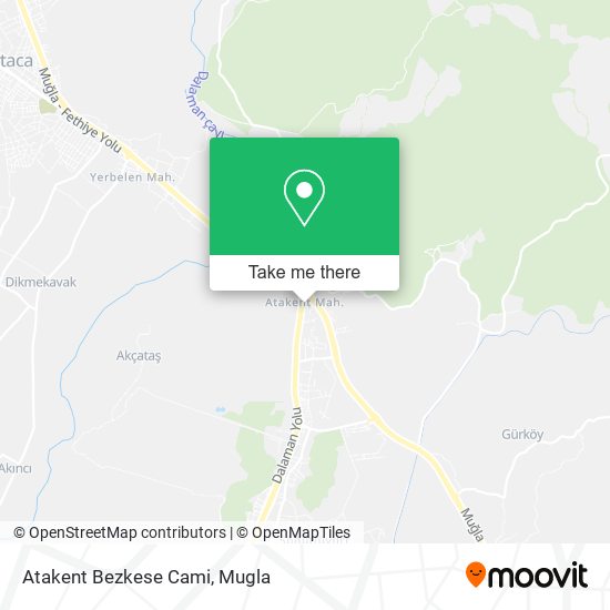 Atakent Bezkese Cami map