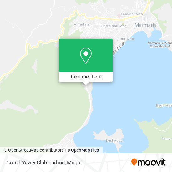 Grand Yazıcı Club Turban map