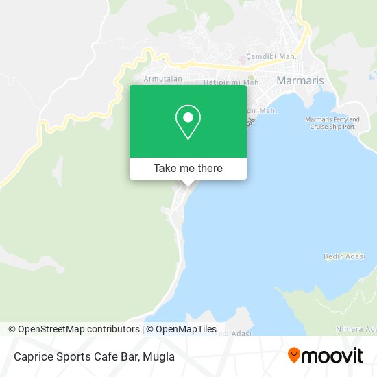 Caprice Sports Cafe Bar map