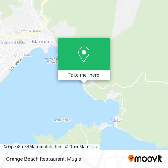 Orange Beach Restaurant map