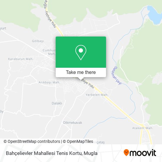 Bahçelievler Mahallesi Tenis Kortu map