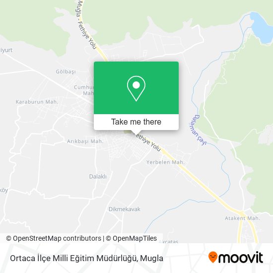 Ortaca İlçe Milli Eğitim Müdürlüğü map