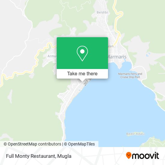 Full Monty Restaurant map