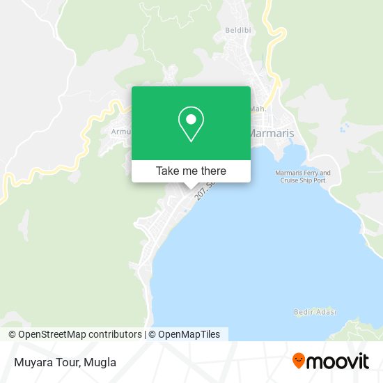 Muyara Tour map