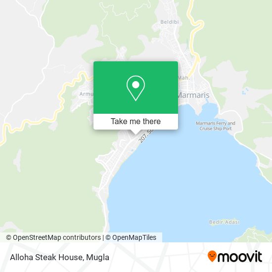 Alloha Steak House map