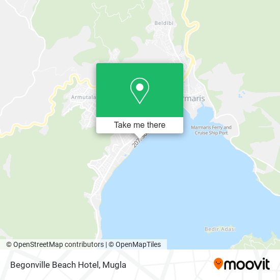 Begonville Beach Hotel map