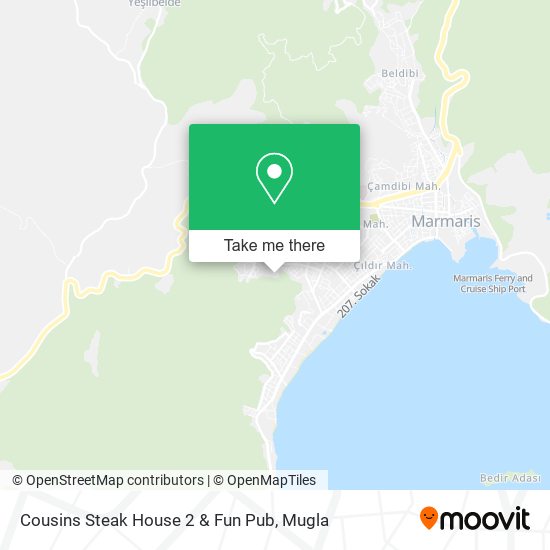 Cousins Steak House 2 & Fun Pub map