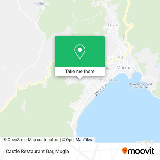 Castle Restaurant Bar map