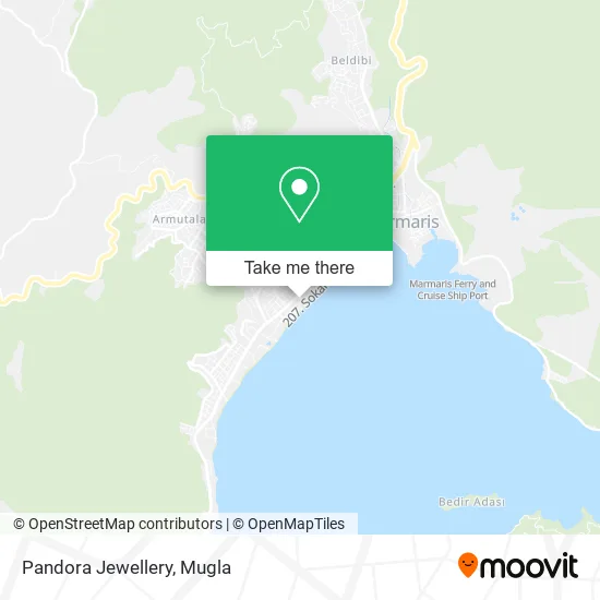 Pandora Jewellery map
