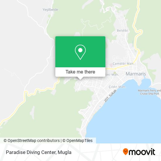 Paradise Diving Center map