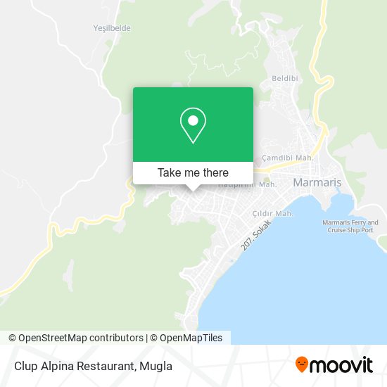 Clup Alpina Restaurant map