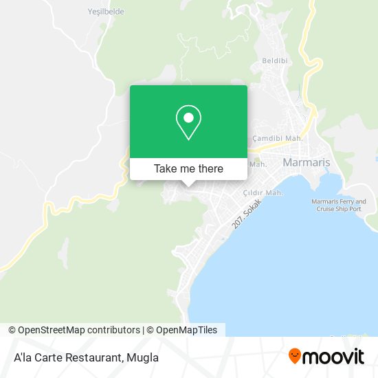 A'la Carte Restaurant map